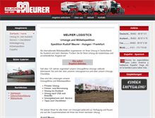 Tablet Screenshot of meurer-logistics.com